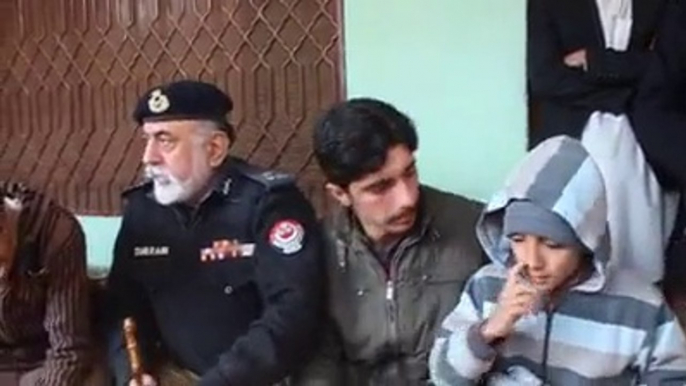 IGP KP, Mr. Nasir Khan Durrani, visited the village Bakhshali of Shaheed Pervez, the security guard of NADRA office Mardan