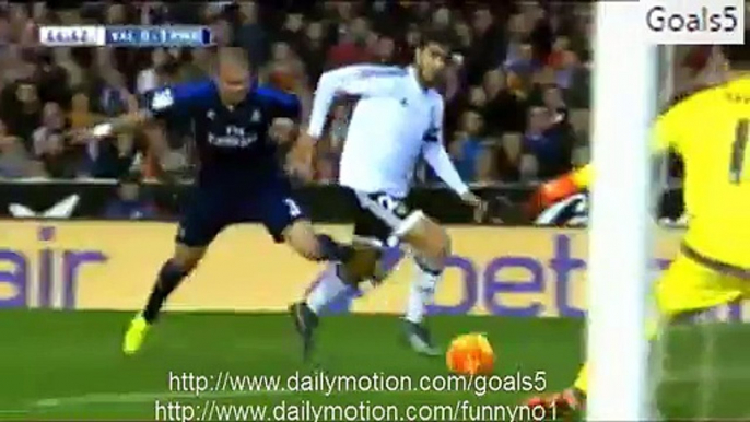 GOAL Parejo - Valencia 1-1 Real Madrid La Liga 03.01.2016 HD