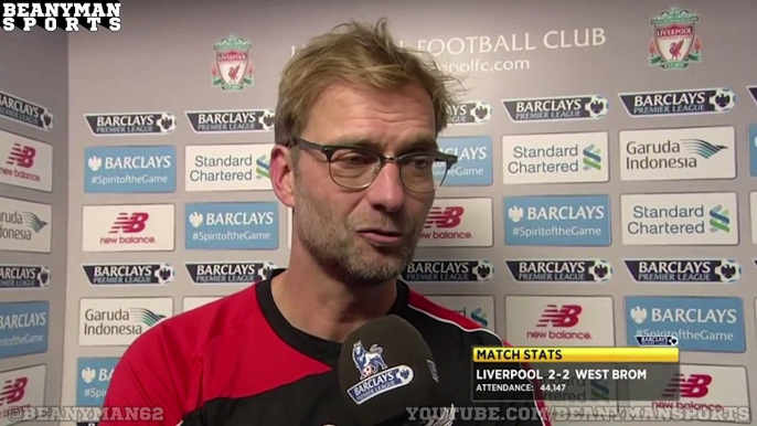 Liverpool 2 2 West Brom Jurgen Klopp Post Match Interview They Play Only Long Balls