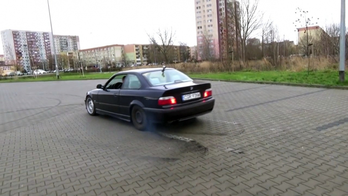 BMW e36 328i e30 320i burnout, drift,