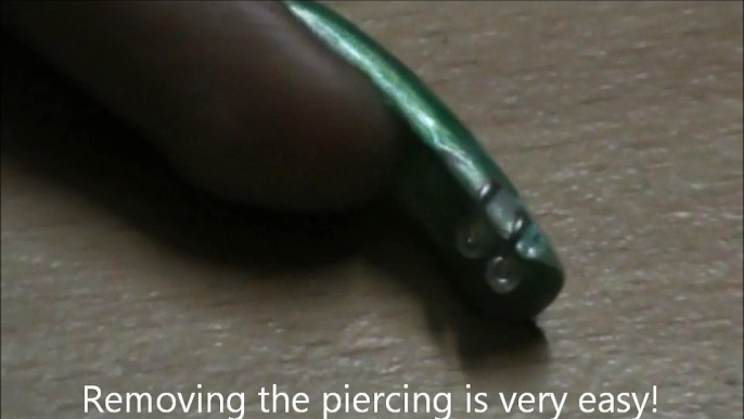 How to remove nail piercing DIY no drill nail piercing tutorial for long nails short nails for beginners