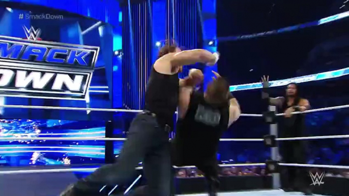 Roman Reigns with Dean Ambrose Vs Sheamus and Kevin Owens Fight