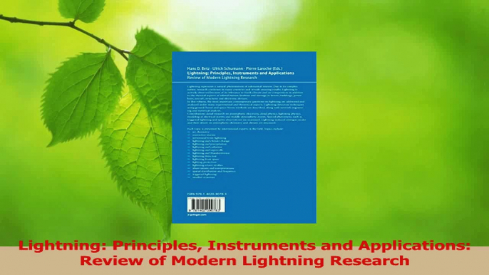 Download  Lightning Principles Instruments and Applications Review of Modern Lightning Research Ebook Online