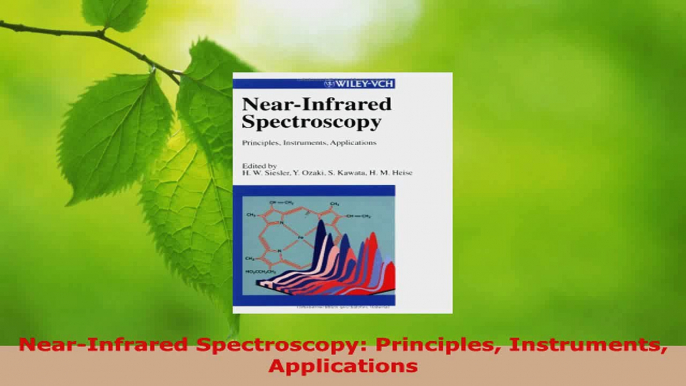 Read  NearInfrared Spectroscopy Principles Instruments Applications PDF Online