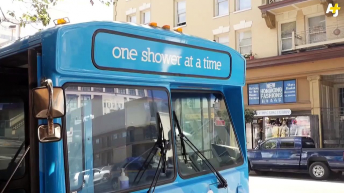 This nonprofit is bringing showers and dignity to the homeless by outfitting retired buses with bathrooms.