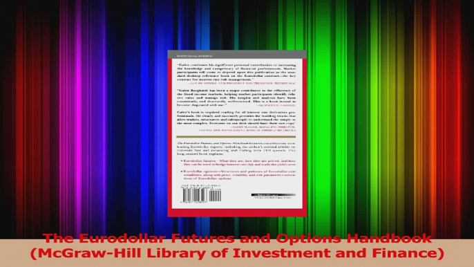 PDF Download  The Eurodollar Futures and Options Handbook McGrawHill Library of Investment and PDF Online