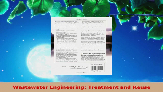 Download  Wastewater Engineering Treatment and Reuse PDF Online