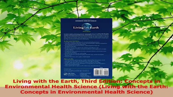 Download  Living with the Earth Third Edition Concepts in Environmental Health Science Living with Ebook Free