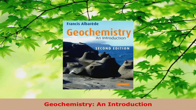 PDF Download  Geochemistry An Introduction Download Online