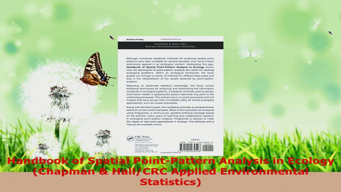 PDF Download  Handbook of Spatial PointPattern Analysis in Ecology Chapman  HallCRC Applied Download Online