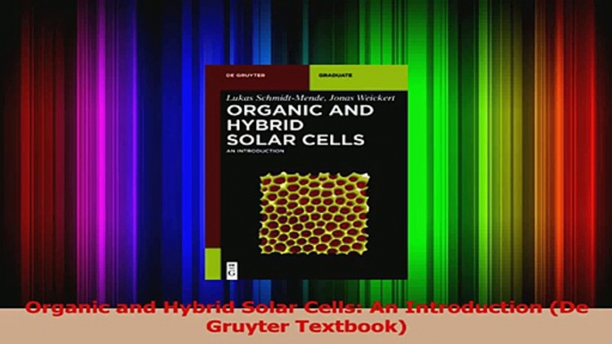 PDF Download  Organic and Hybrid Solar Cells An Introduction De Gruyter Textbook Download Full Ebook