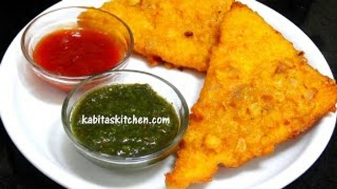 Bread Pakora Recipe-Quick Bread Fritters-Easy and Quick Indian Snacks Recipe