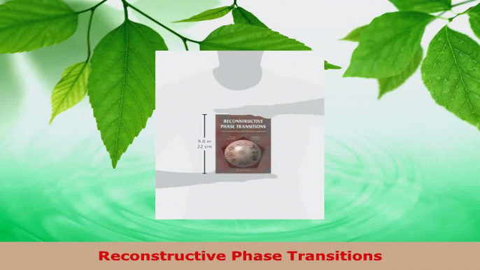 Read  Reconstructive Phase Transitions Ebook Free