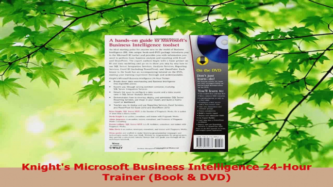 Read  Knights Microsoft Business Intelligence 24Hour Trainer Book  DVD EBooks Online