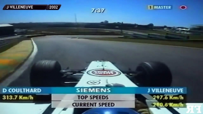 25 ans de course F1 sur le circuit d'Interlagos. Même circuit mais pilotes et voitures différentes