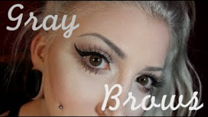 Eyebrow Tutorial for Silver/White/Grey/Gray Hair.