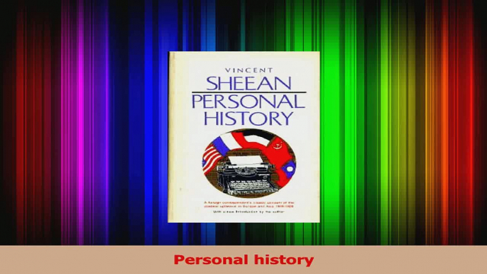 PDF Download  Personal history Read Full Ebook