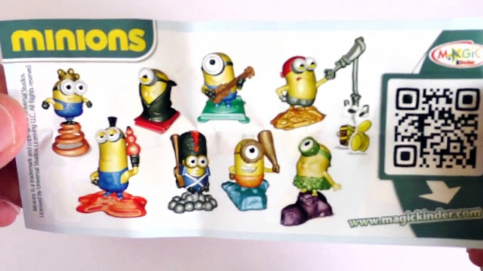 Киндер Сюрприз Миньоны (Kinder Surprise Minions), киндеры с Миньонами 2015.