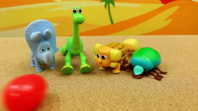 The Good Dinosaur Egg Hunt NEW Toys Arlo Finds Sam and Vivian and Spot in Surprise Eggs