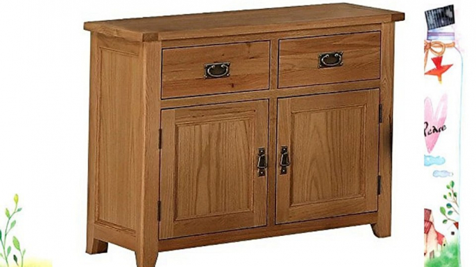 Heartlands Furniture Large Stirling Buffet with 2-Doors and 2-Drawers Oak