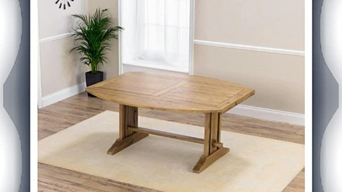 Lincoln Solid Oak furniture oval extending dining table