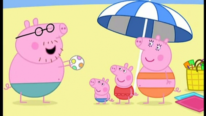 Peppa Pig la plage - Dessin Anime