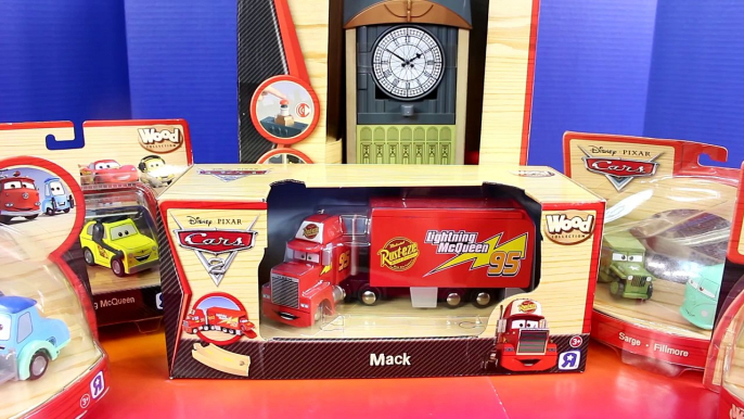 DIsney Pixar Cars Wooden Lightning McQueen Guido Luigi Red Mack Mater Big Bentley Breakout