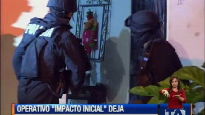 Operativo “impacto inicial” deja 10 detenidos en cuatro provincias