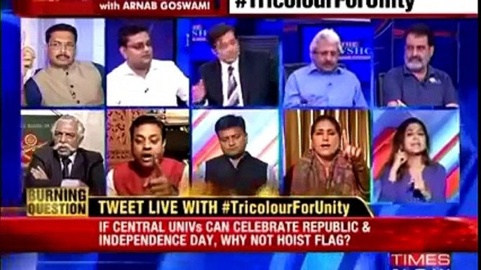 Emotional moments in the Times Now News Hour by Arnab Goswami