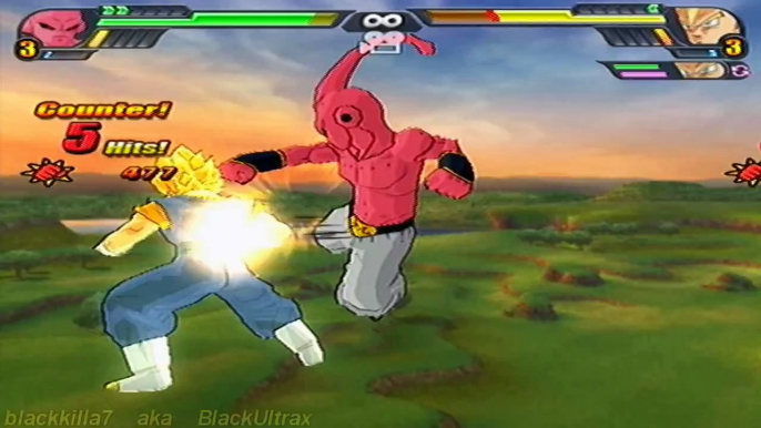 Dragonball Z Budokai Tenkaichi 3: Kid Buu vs Vegito,Gotenks,Ultimate Gohan,SSj4 Goku