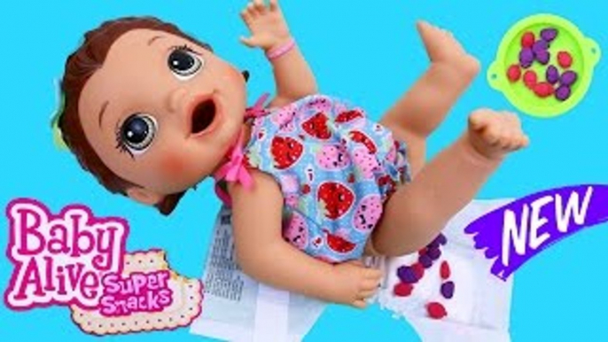 Baby Alive NEW 2016 Snackin Lily Eats Play Doh & Gross Poop Diaper Change DisneyCarToys