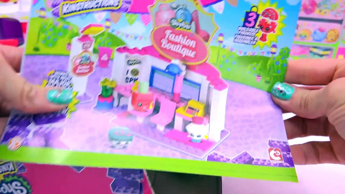 Shopkins Kinstructions Fashion Boutique Hair Salon Playset with Season 4 Video