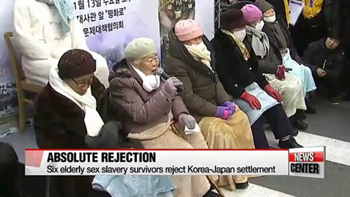 Victims of Japan's wartime sexual slavery reject Korea-Japan settlement