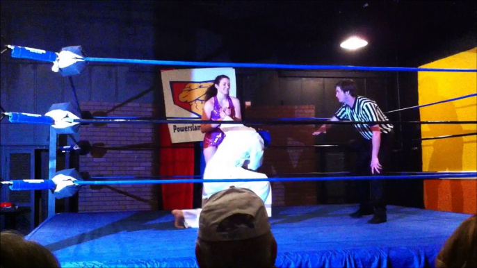 Mr. Sakitume vs. Princess Kristen - PowerSlam Productions - INTERGENDER MATCH