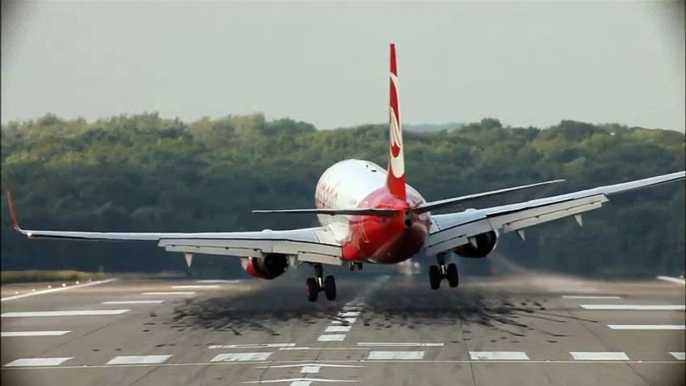 Crosswind Landings At Düsseldorf - Airbus A330, Airbus A319, Boeing 737-800, Embraer ... (HD)  Video Arts