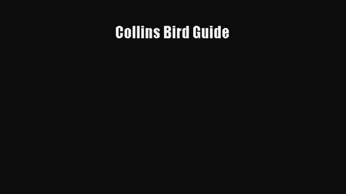 Collins Bird Guide [Download] Full Ebook