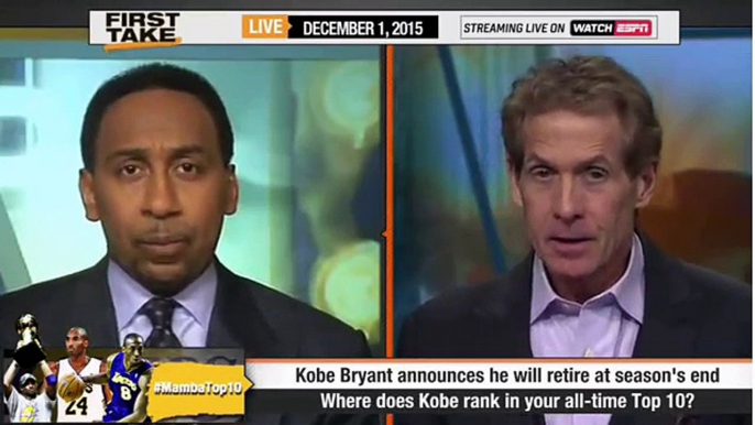 ESPN First Take Top 10 NBA Players of All Time : Kobe Bryant ?