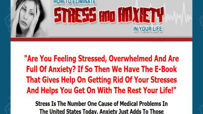 Eliminating Stress and Anxiety from Your Life Ebook