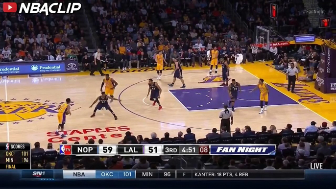 Jordan Clarkson 4-point Play ! | Lakers vs Pelicans | January 12 2016 | 2015-16 NBA SEASO