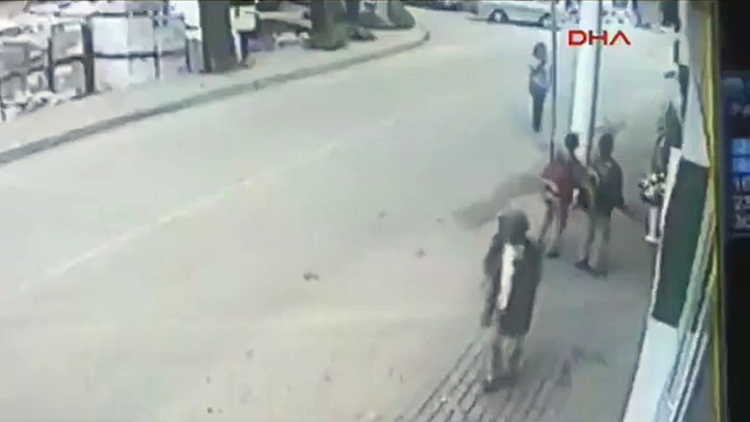 A very luck schoolboy escapes death by Seconds.