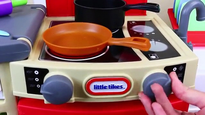 Little Tikes Cook N Store Play Kitchen With Baby Alive Doll & Play-Doh Food DisneyCarToys