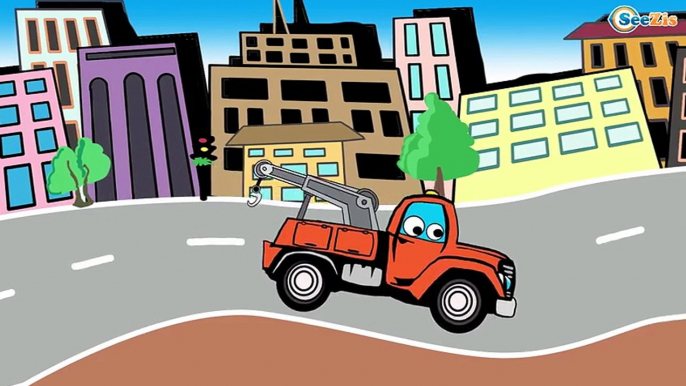 Tow Truck & Monster Trucks Cartoon for Children - Developing Videos For Kids