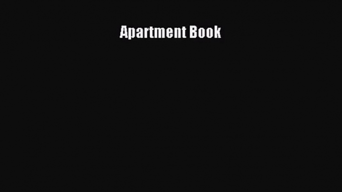 PDF Download Apartment Book Download Full Ebook