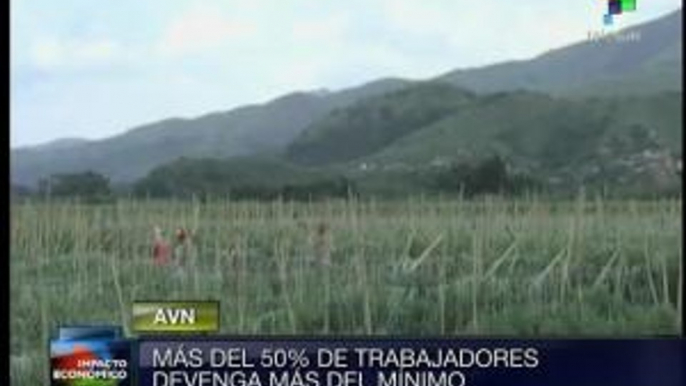 El 52% de venezolanos ganan más del salario mínimo