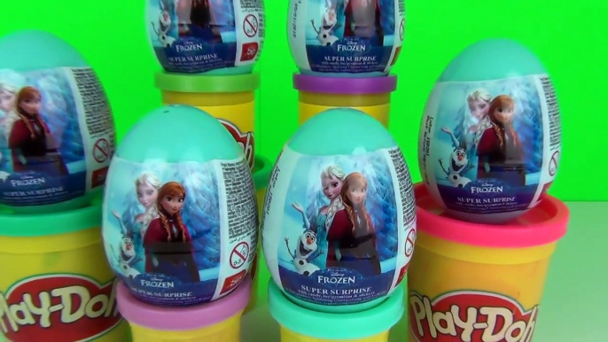 SURPRISE EGGS PLAY DOH Disney Frozen Anna & Elsa Toy Egg Surprises Video