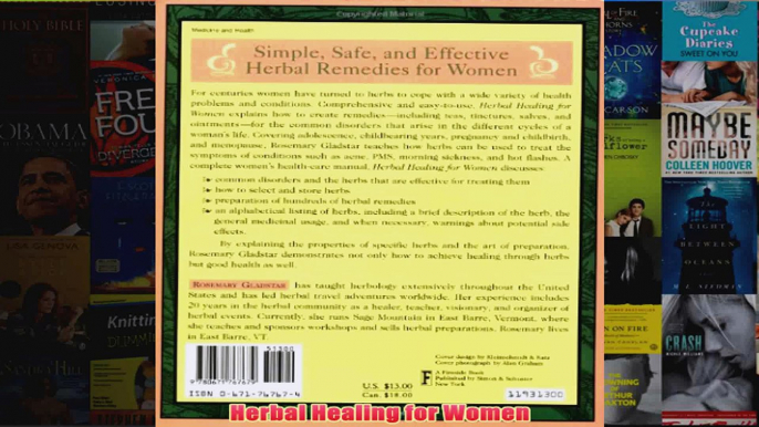 Download PDF  Herbal Healing for Women FULL FREE