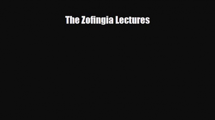 [PDF Download] The Zofingia Lectures [PDF] Full Ebook