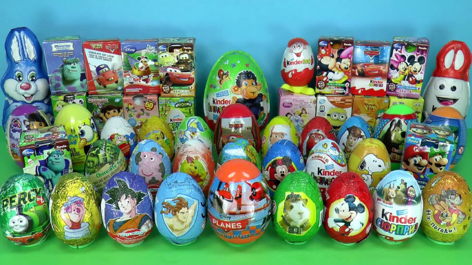 80 Surprise eggs, Маша и Медведь Kinder Surprise Mickey Mouse Disney Pixar Cars 2