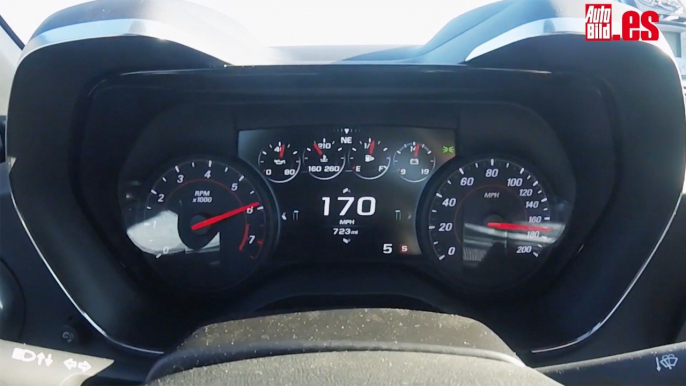 ¿En cuánto se pone un Chevrolet Camaro SS 2016 a 200 km/h?