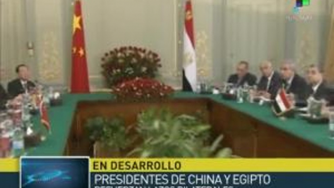 China y Egipto firman convenios de cooperación económica